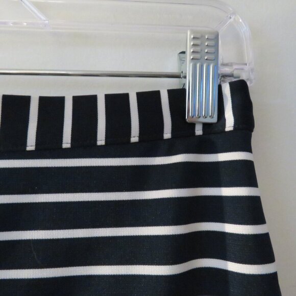 HEIDI MERRICK Kubo Navy White Striped Pencil Skirt Coastal Preppy - Size S - Picture 6 of 14